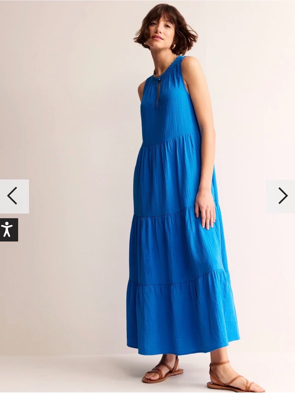 $122 MSRP Boden Maxi Tiered Dress